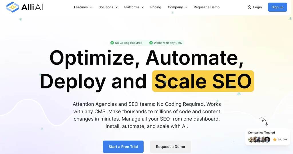 alliai seo software ai