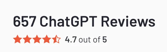 chatgpt g2 customer review